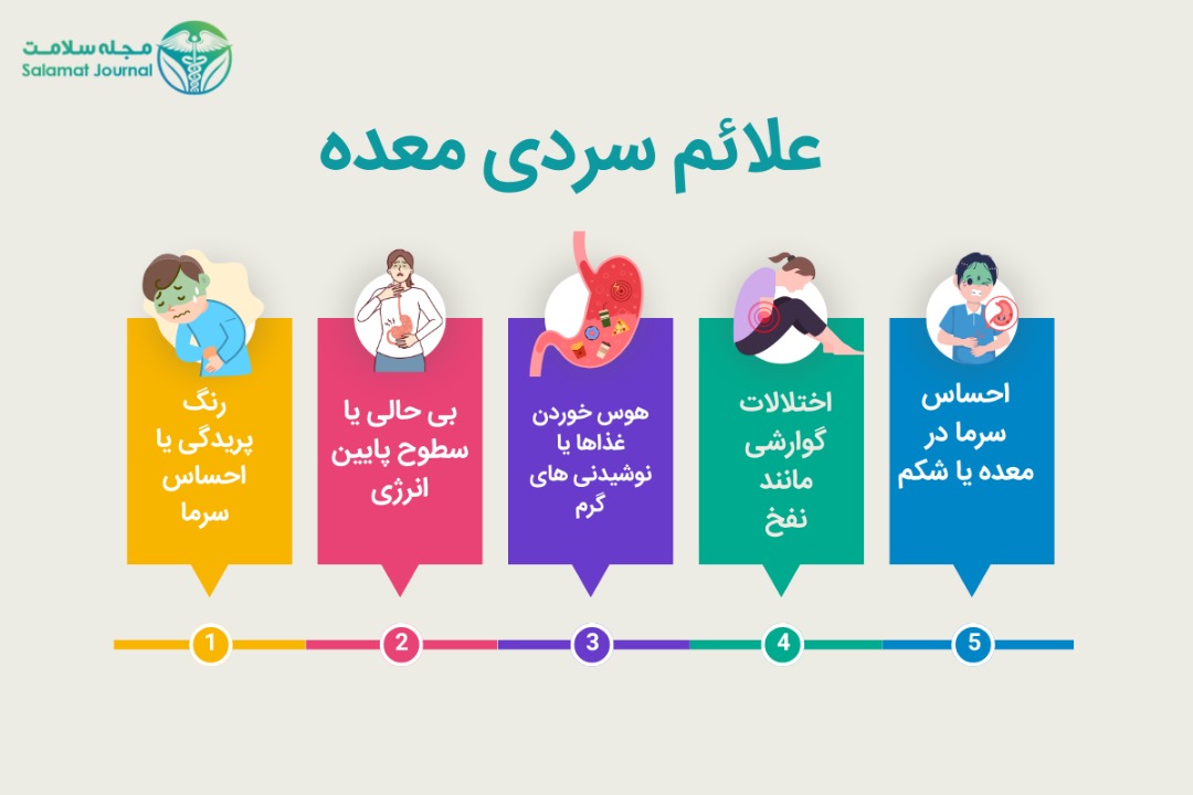 علائم سردی معده