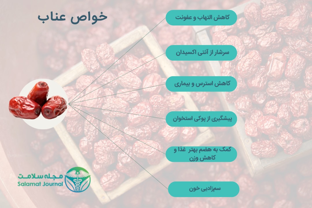 فواید دمنوش عناب