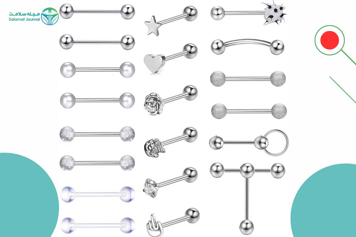 Types of tongue piercings