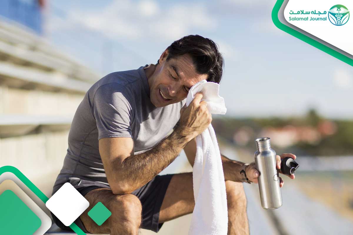 نتیجه تعریق برای بدن