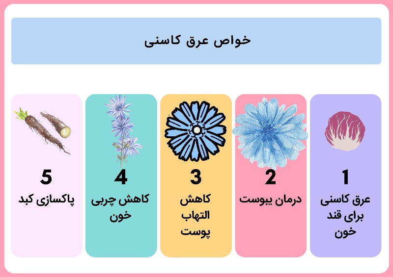 آشنایی با خواص عرق کاسنی