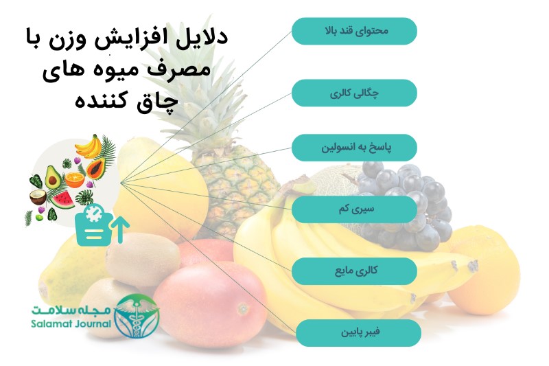 دلایل افزایش وزن با میوه های چاق کننده